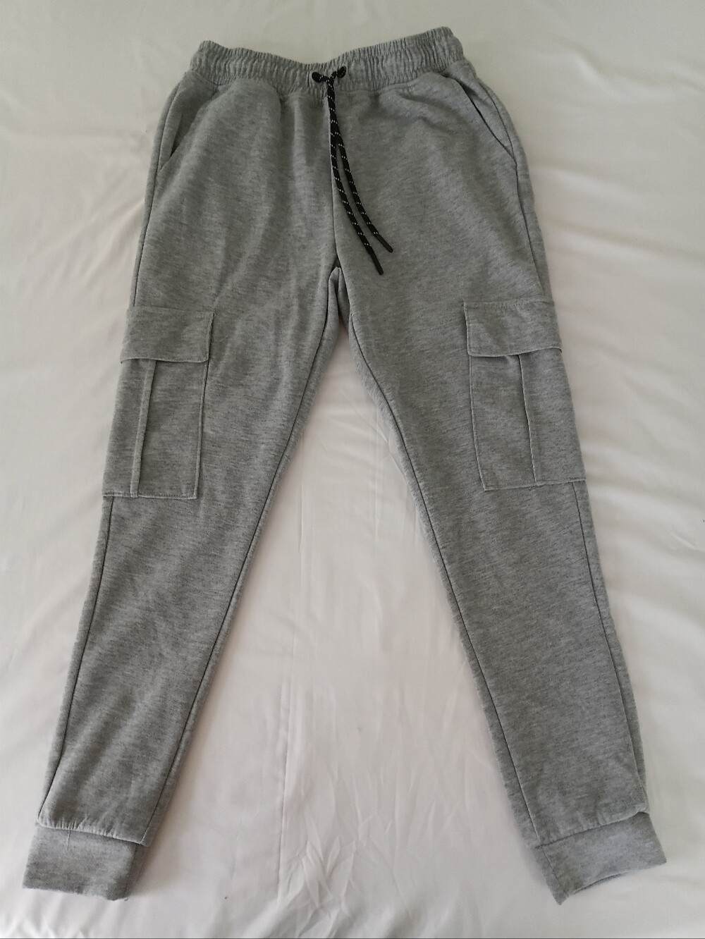 RGSTR Men's Grey Cargo Jogger Sweatpants with Drawstring SIZE Smallb